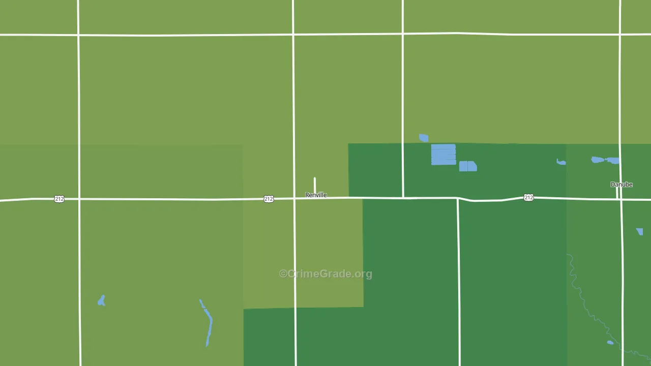 56284, MN Map of Vehicle Theft Rates