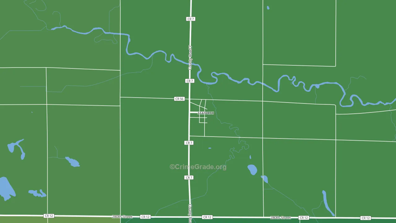 56287, MN Map of Vehicle Theft Rates
