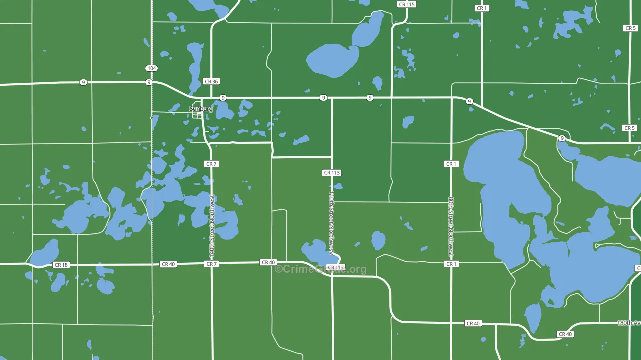 56289, MN Map of Vehicle Theft Rates