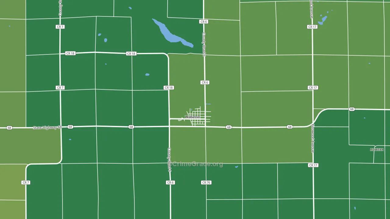 56293, MN Map of Vehicle Theft Rates