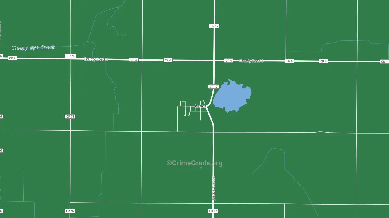 56294, MN Map of Vehicle Theft Rates