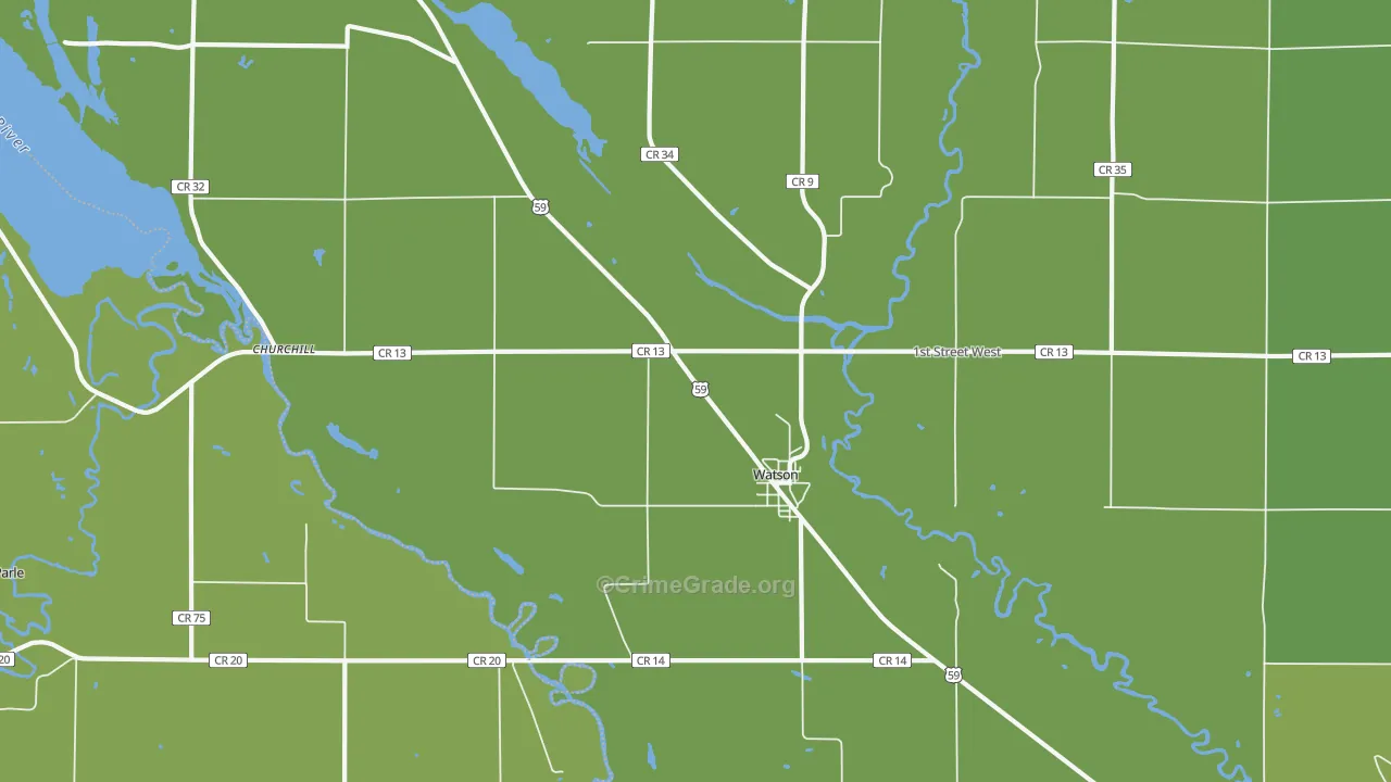 56295, MN Map of Vehicle Theft Rates