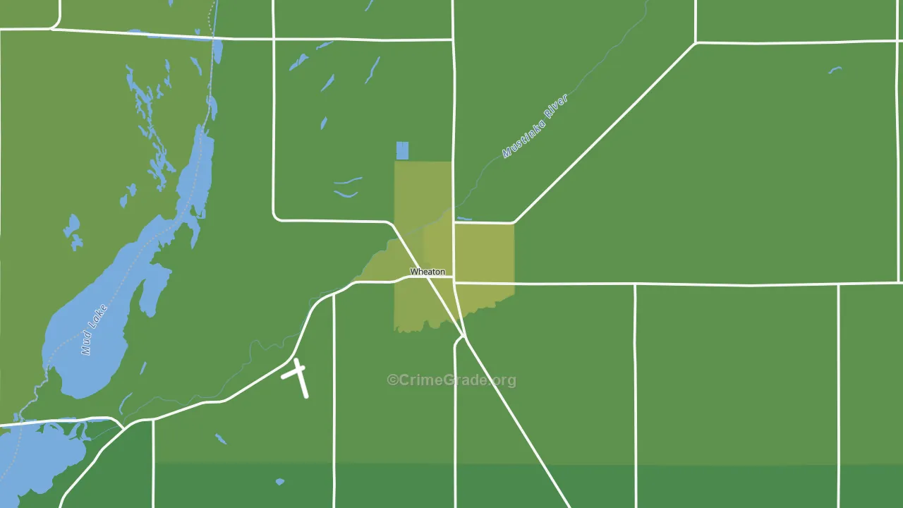 56296, MN Map of Vehicle Theft Rates