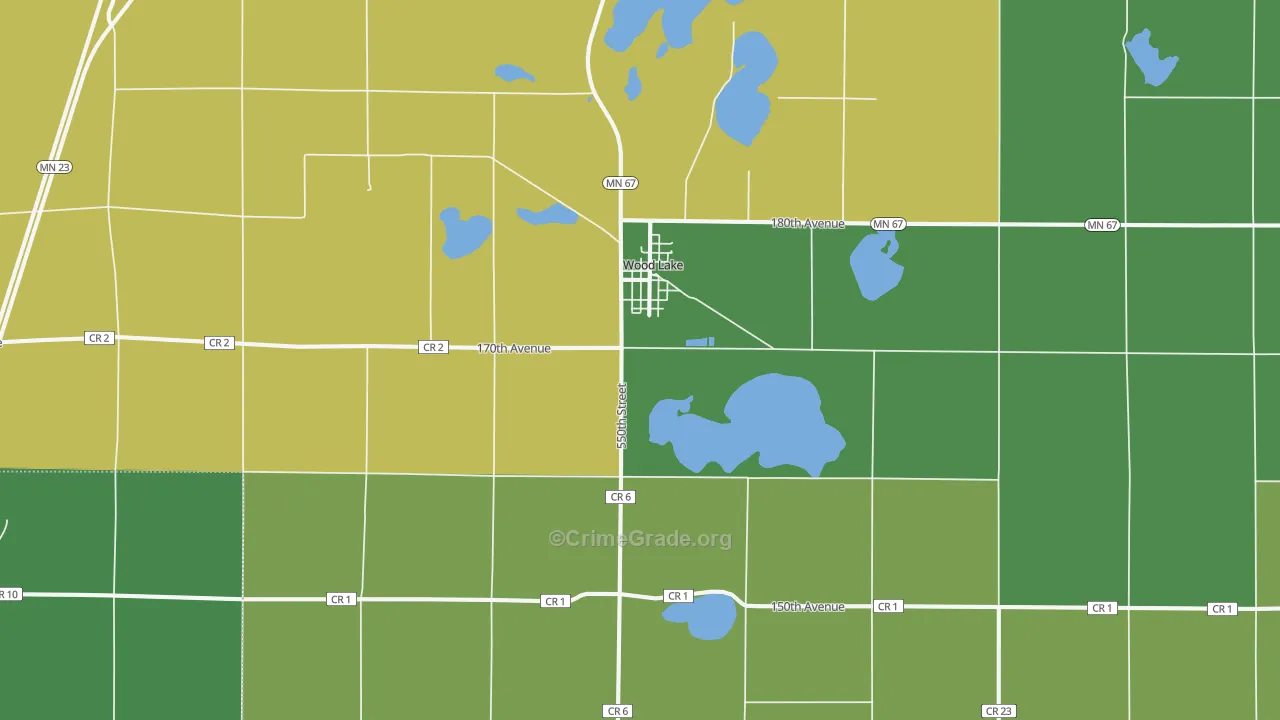 56297, MN Map of Vehicle Theft Rates