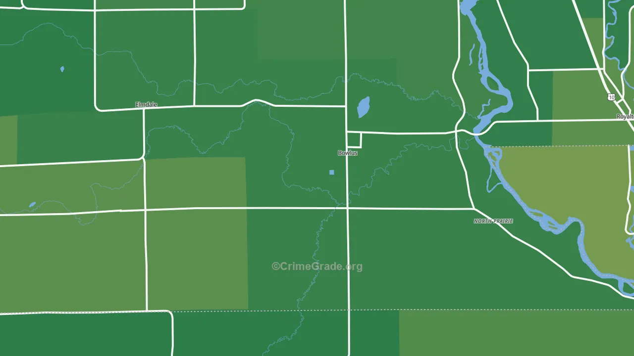 56314, MN Map of Vehicle Theft Rates