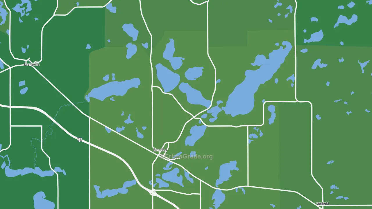 56315, MN Map of Vehicle Theft Rates