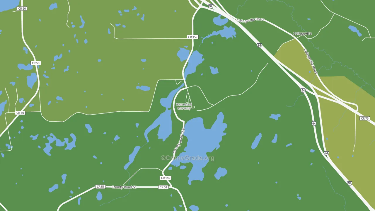 56321, MN Map of Vehicle Theft Rates