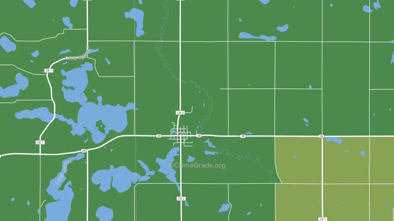 56323, MN Map of Vehicle Theft Rates