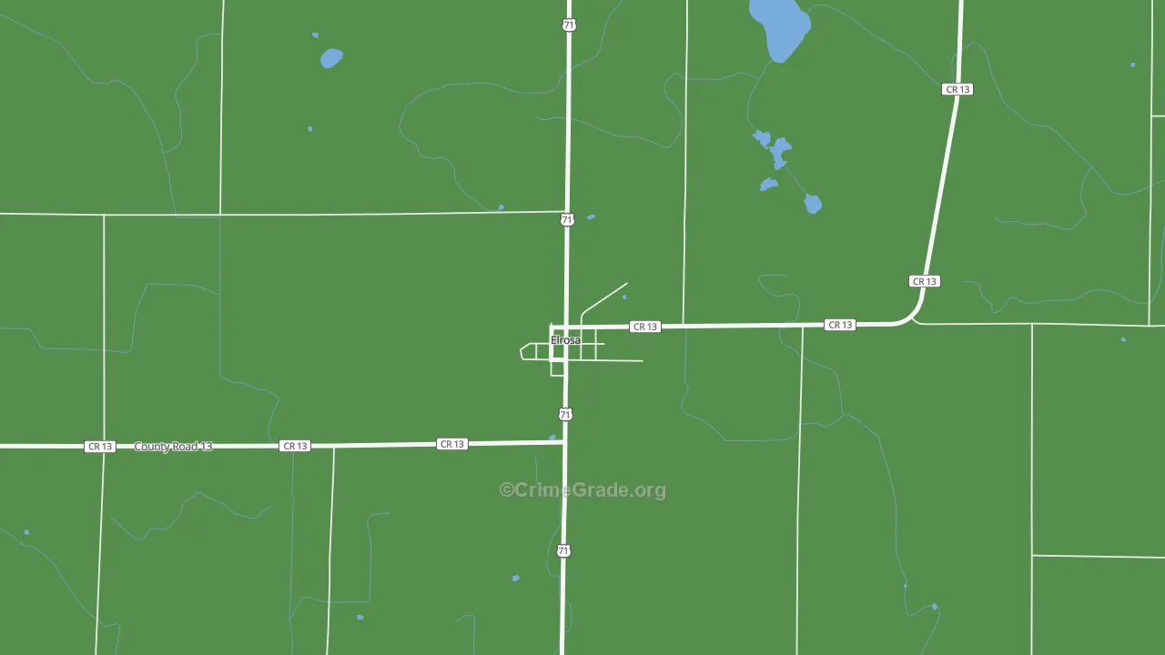 56325, MN Map of Vehicle Theft Rates