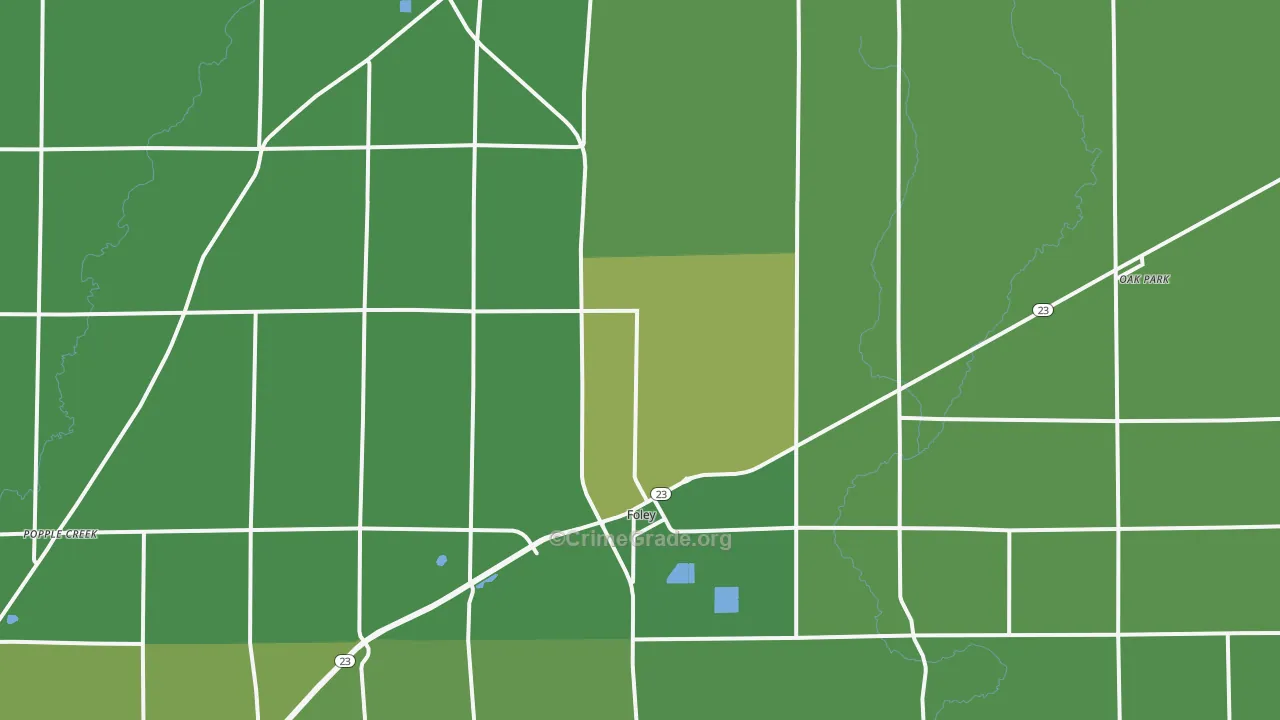 56329, MN Map of Vehicle Theft Rates