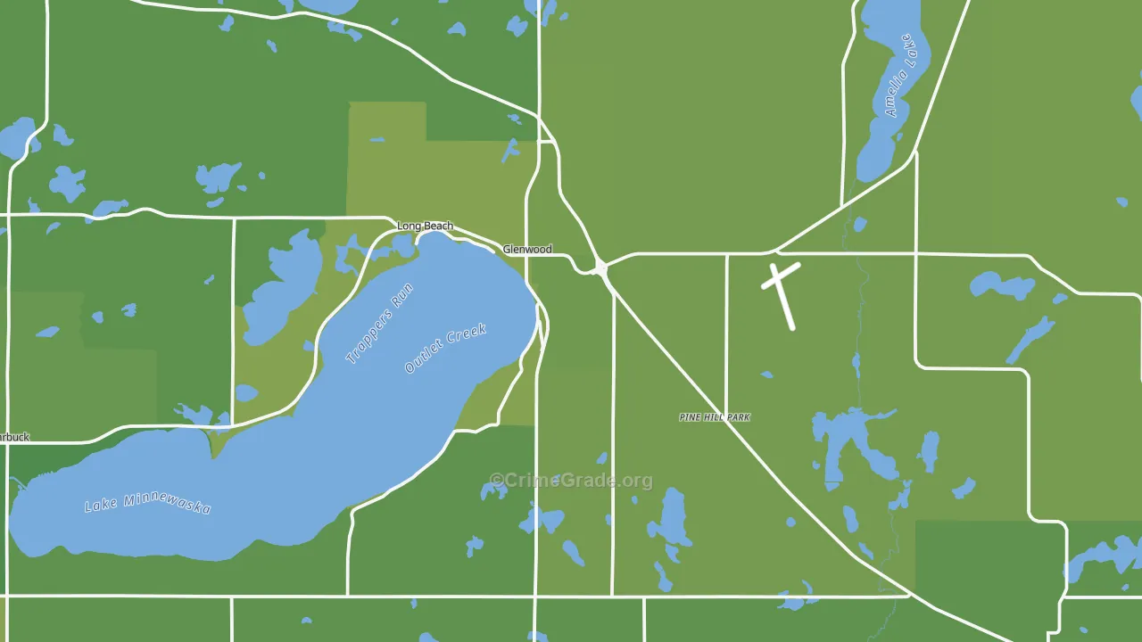56334, MN Map of Vehicle Theft Rates