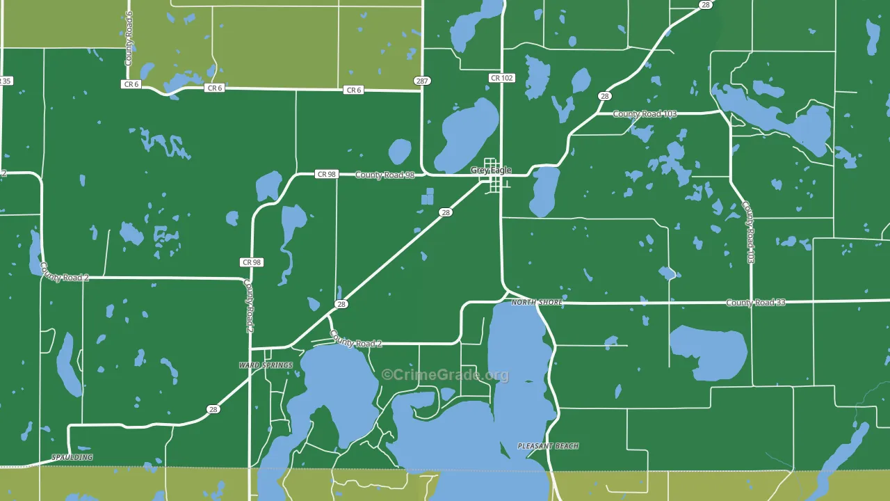 56336, MN Map of Vehicle Theft Rates