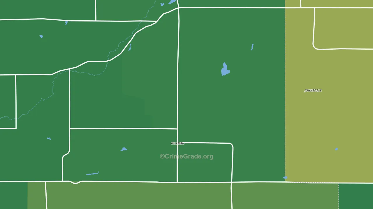 56338, MN Map of Vehicle Theft Rates