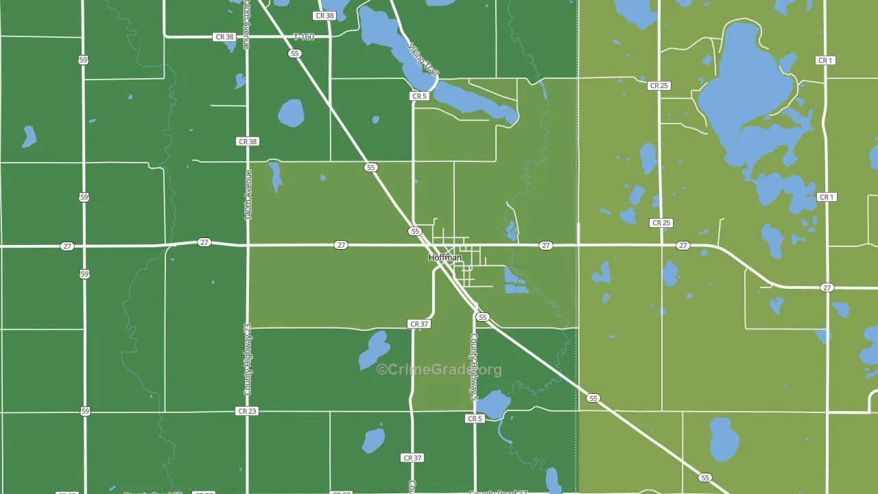 56339, MN Map of Vehicle Theft Rates