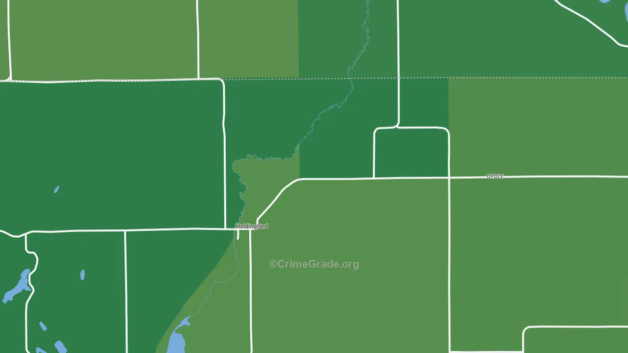 56340, MN Map of Vehicle Theft Rates