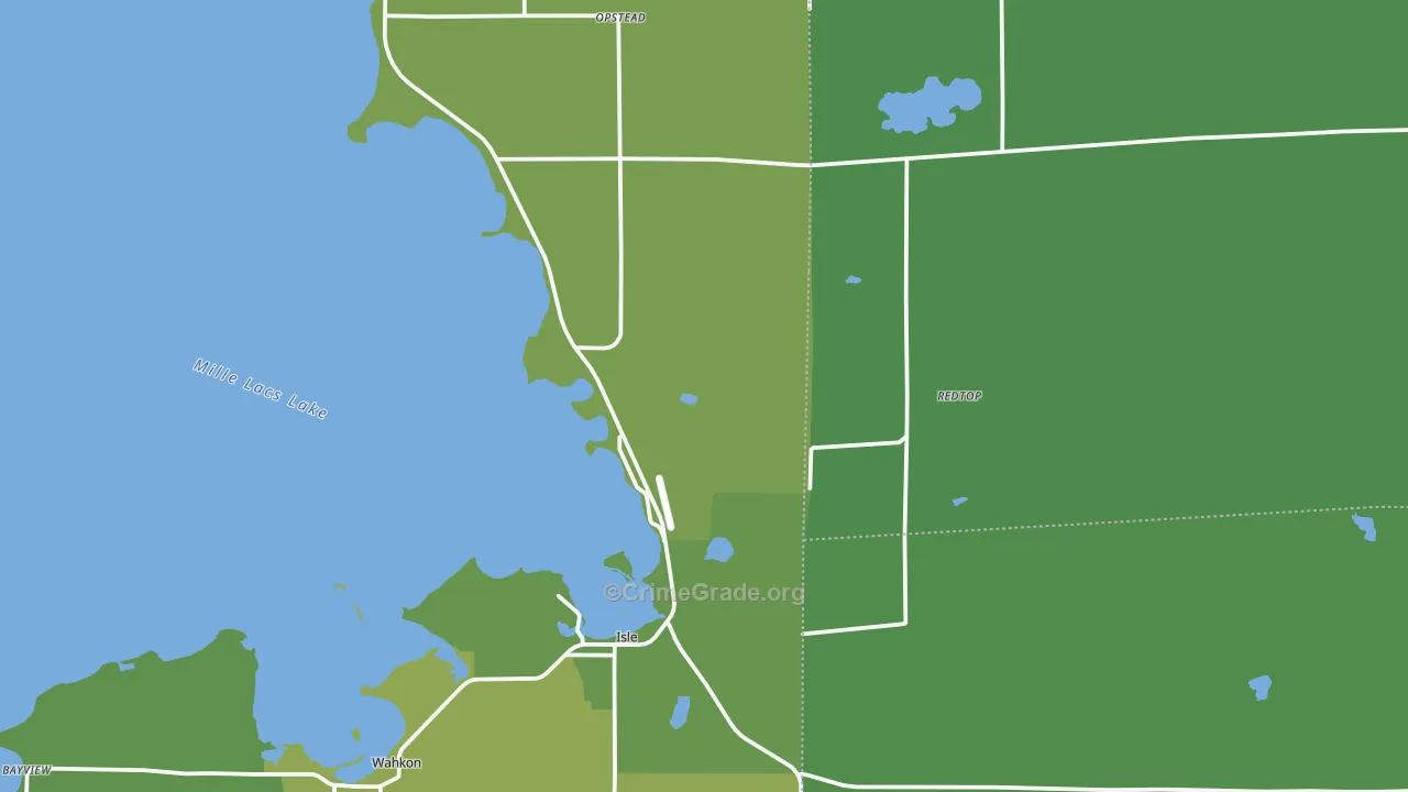 56342, MN Map of Vehicle Theft Rates