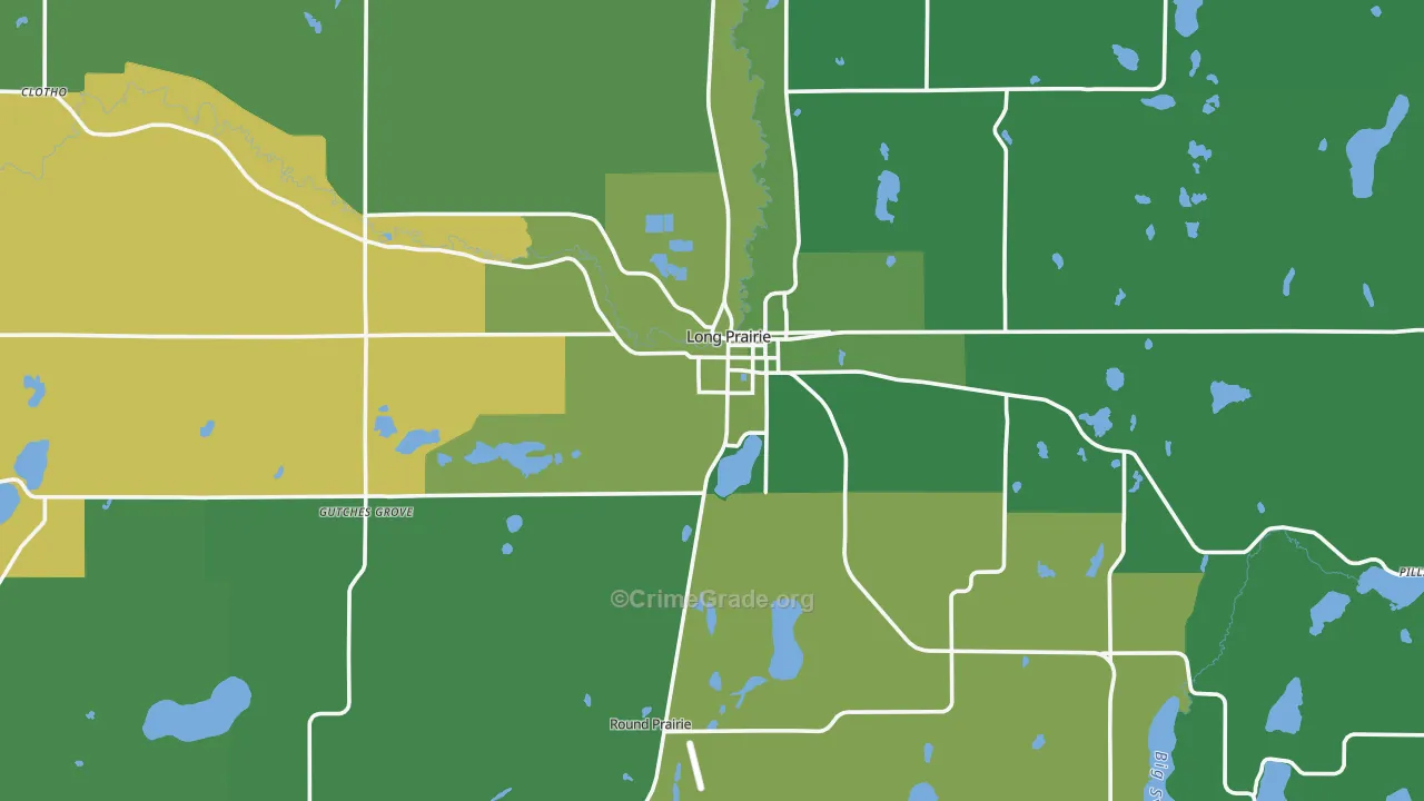 56347, MN Map of Vehicle Theft Rates