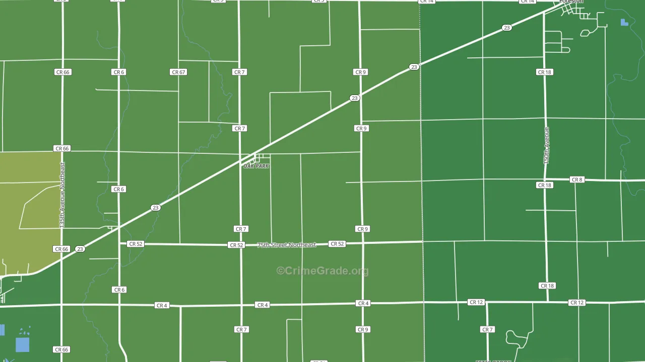 56357, MN Map of Vehicle Theft Rates