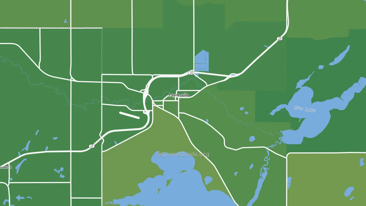 56362, MN Map of Vehicle Theft Rates