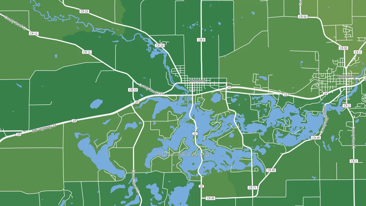 56368, MN Map of Vehicle Theft Rates