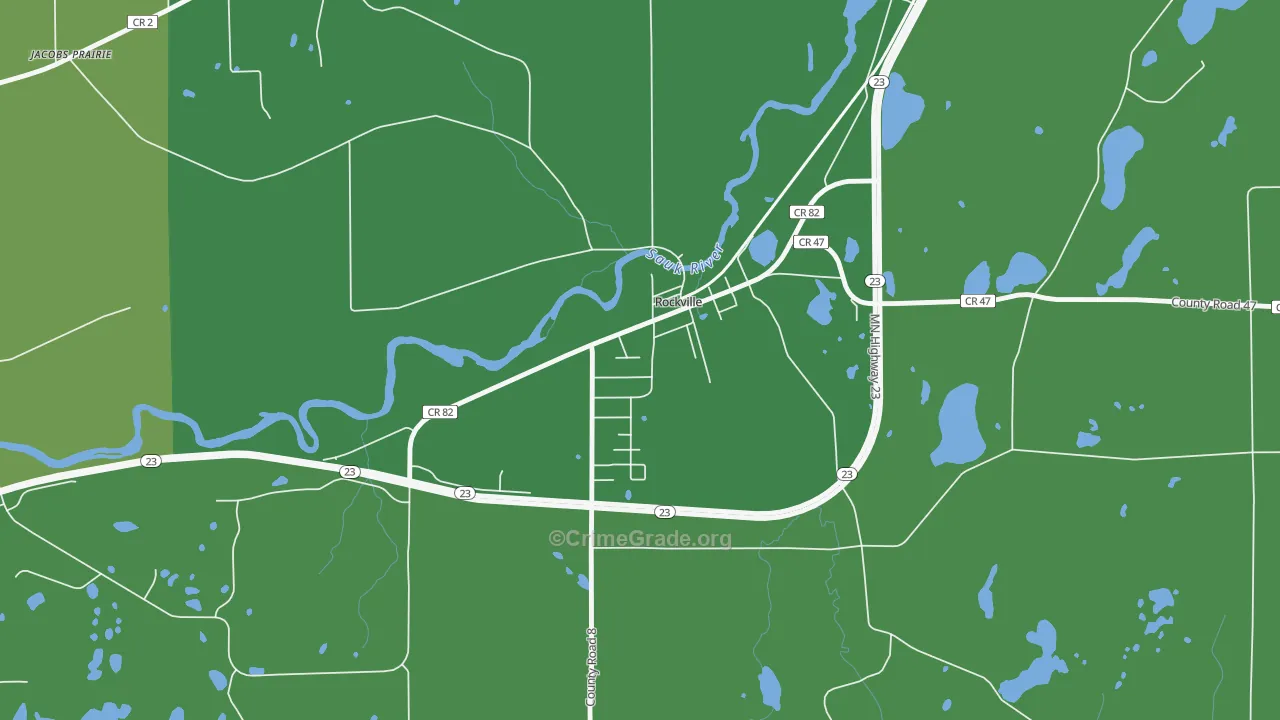 56369, MN Map of Vehicle Theft Rates