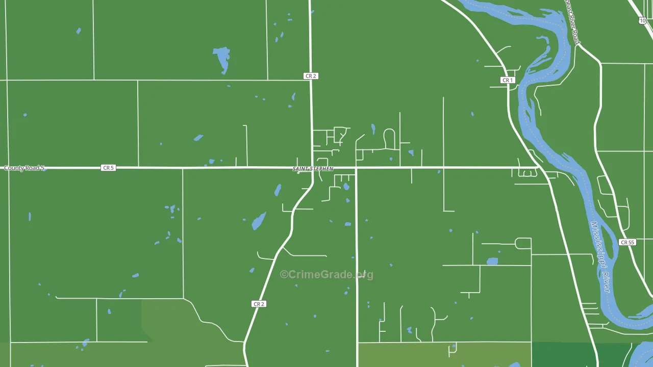56375, MN Map of Vehicle Theft Rates