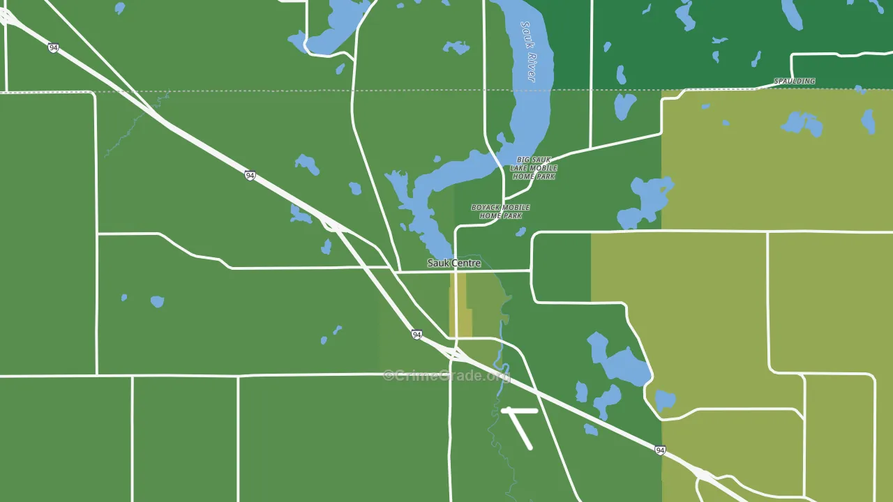 56378, MN Map of Vehicle Theft Rates