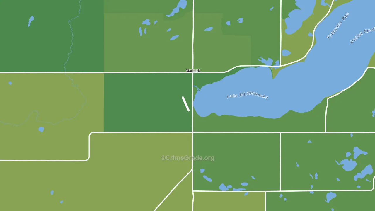 56381, MN Map of Vehicle Theft Rates