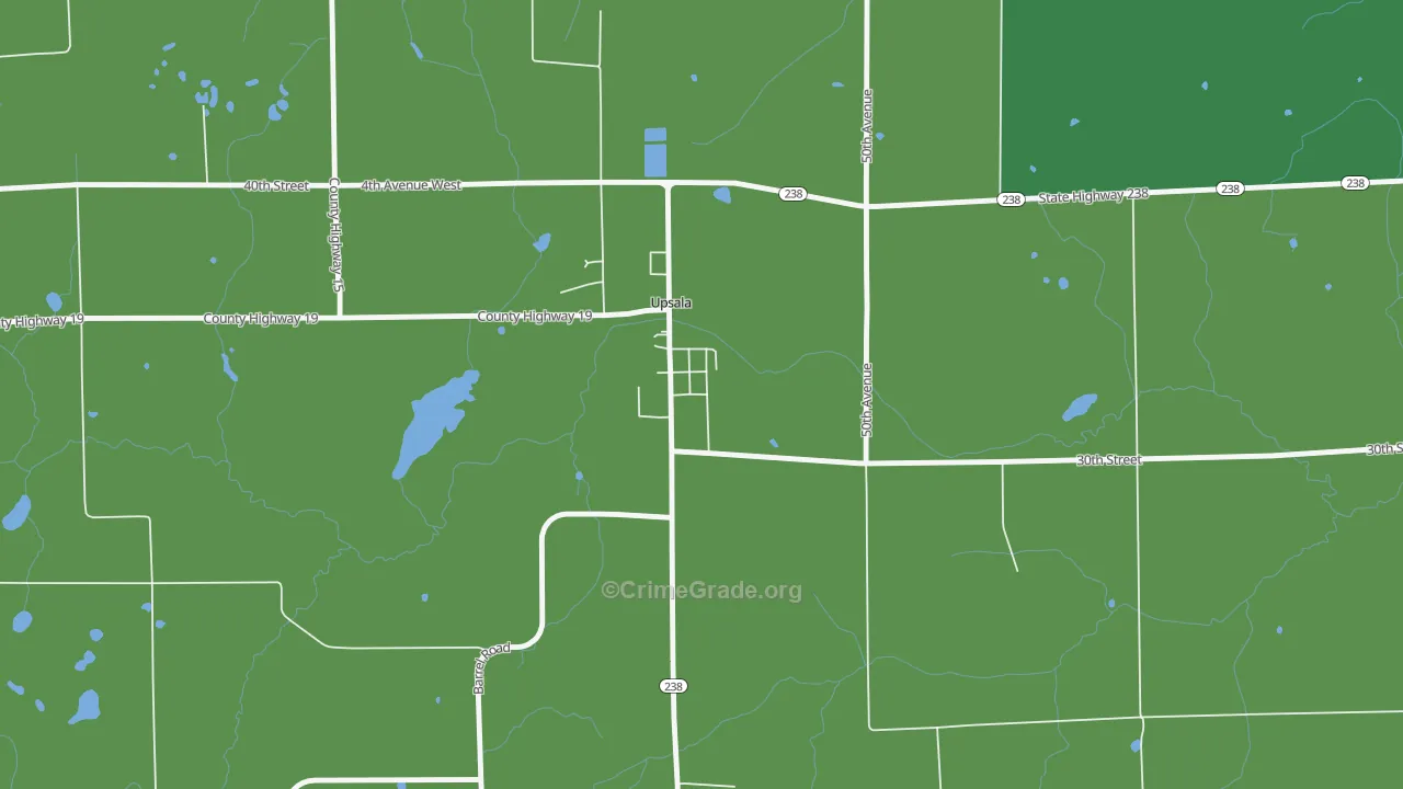 56384, MN Map of Vehicle Theft Rates