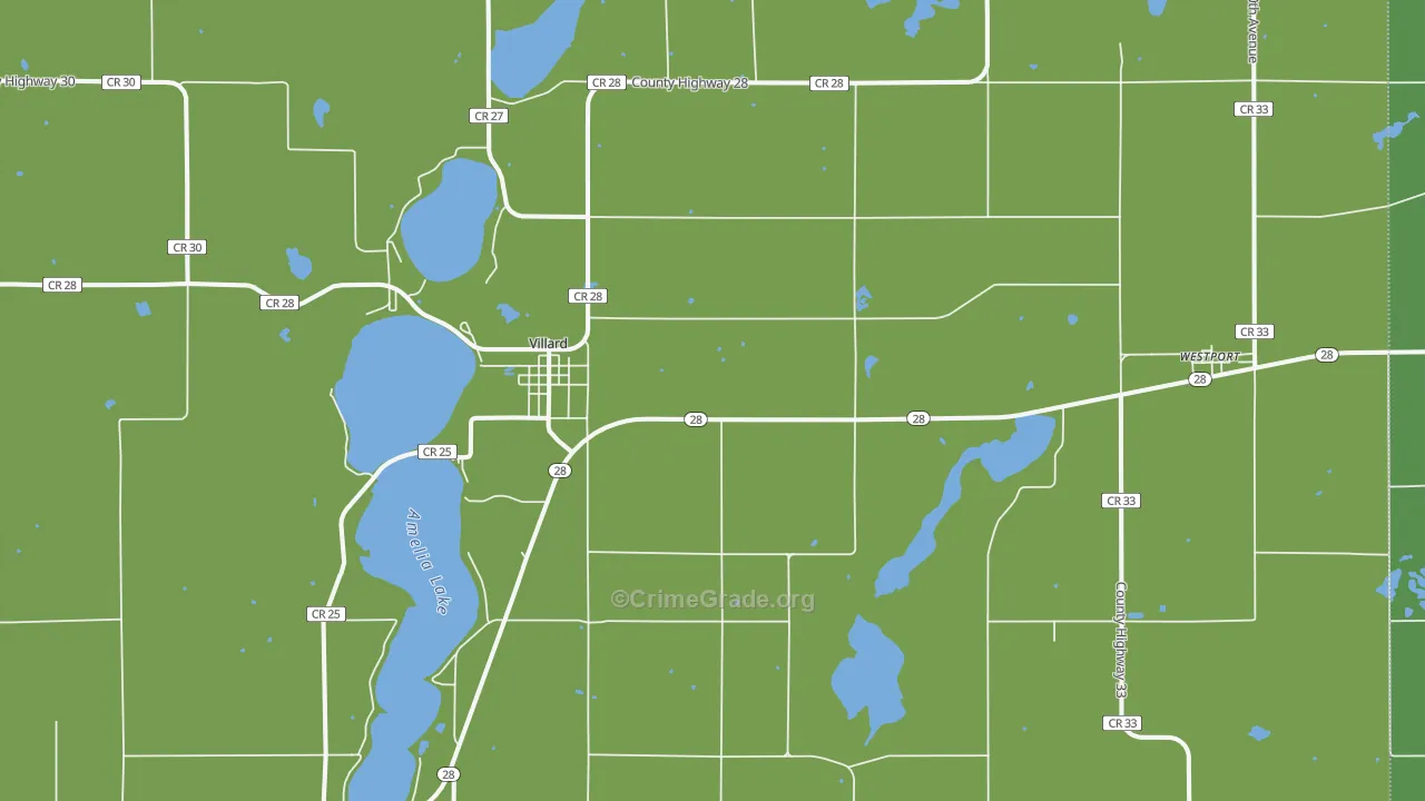 56385, MN Map of Vehicle Theft Rates