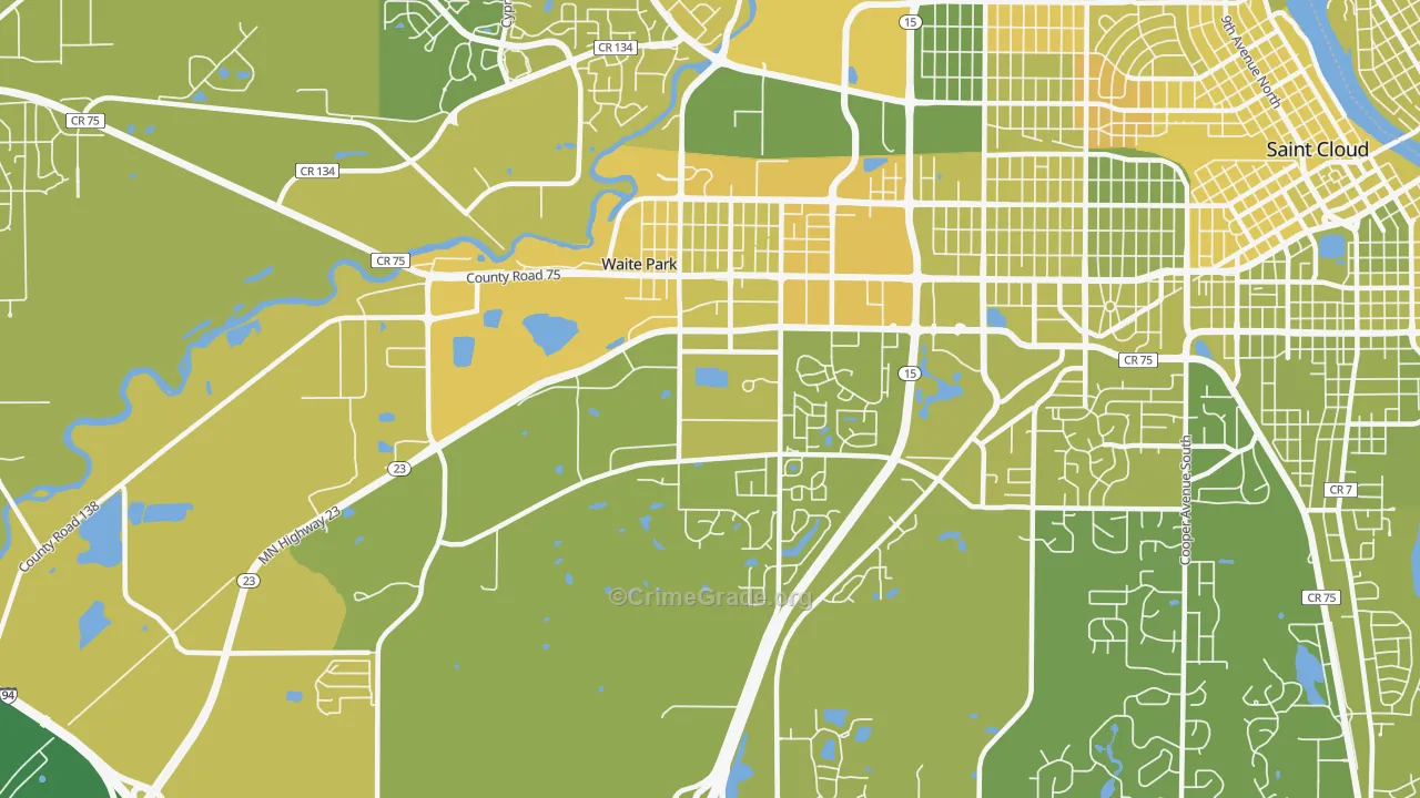 56387, MN Map of Vehicle Theft Rates