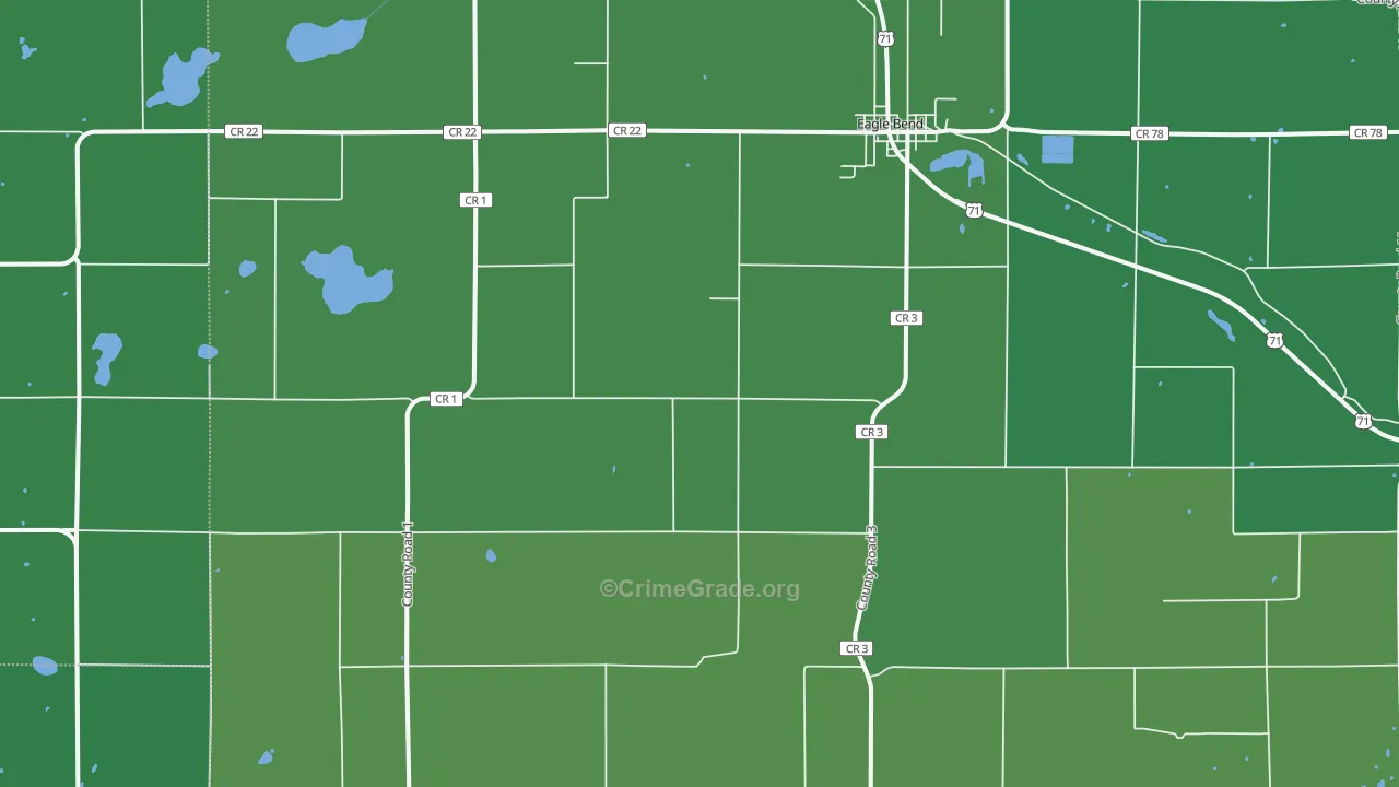 56446, MN Map of Vehicle Theft Rates