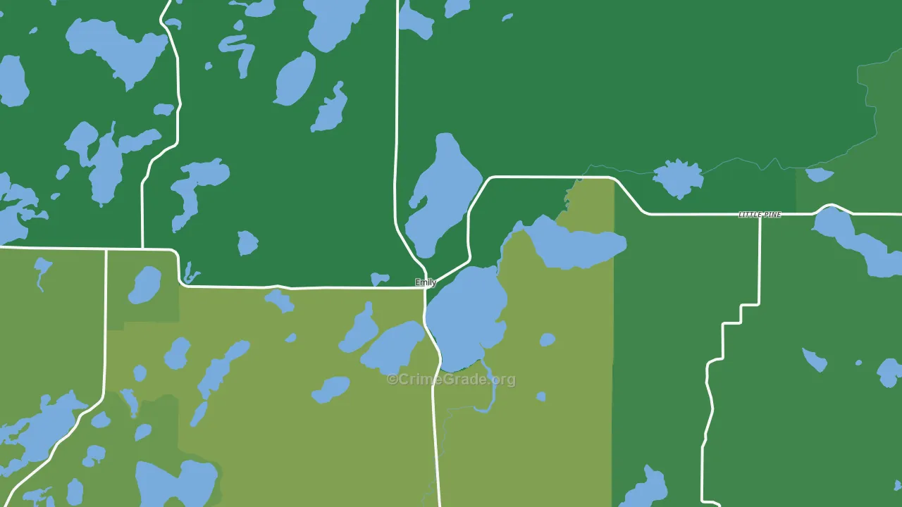 56447, MN Map of Vehicle Theft Rates