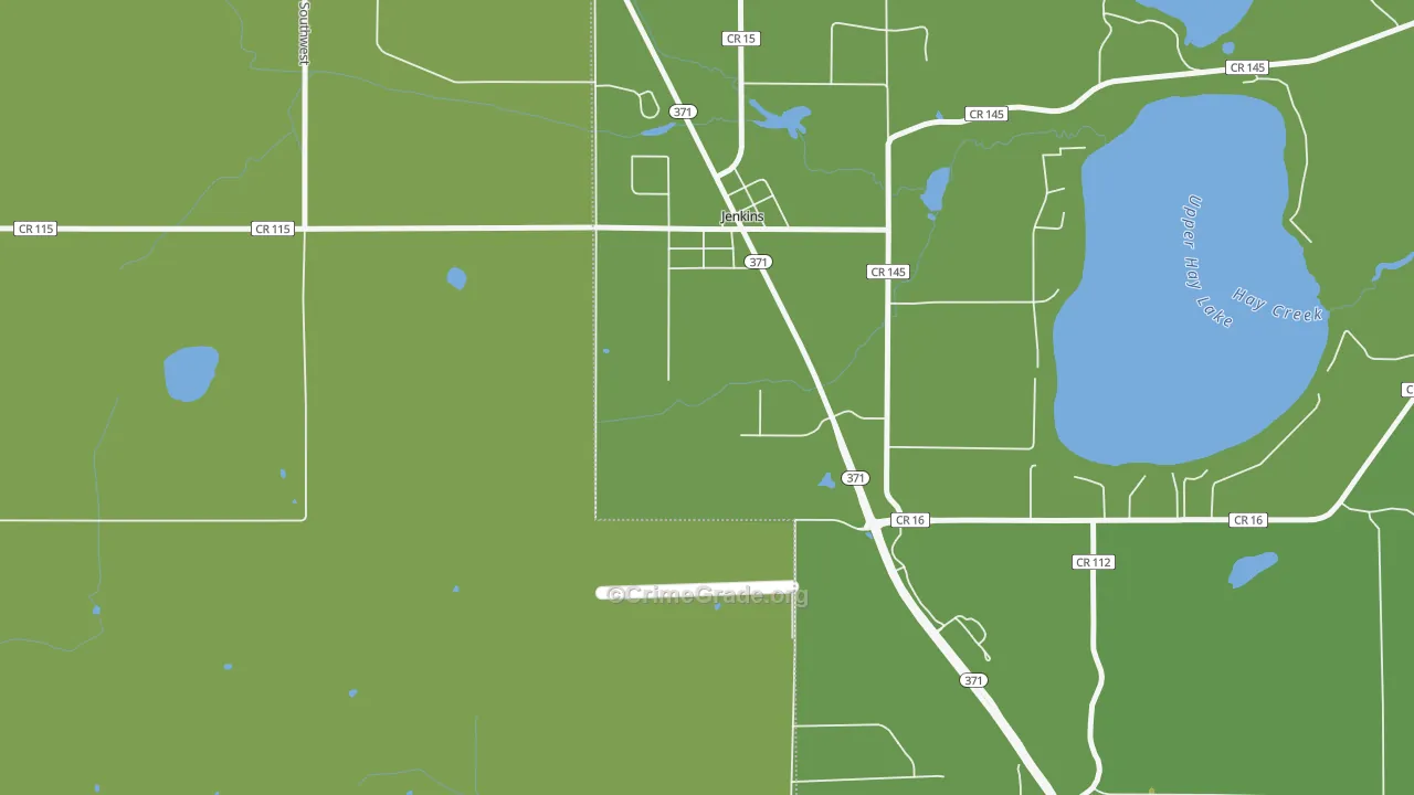 56456, MN Map of Vehicle Theft Rates