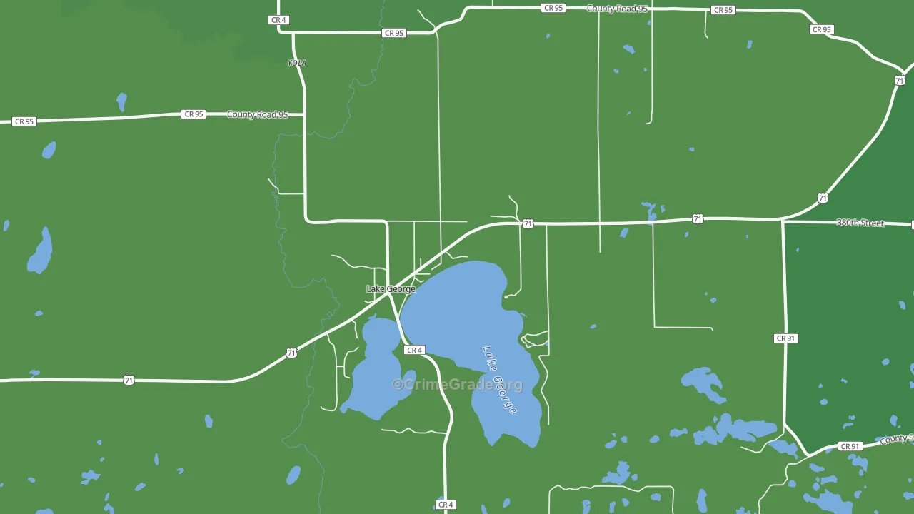 56458, MN Map of Vehicle Theft Rates