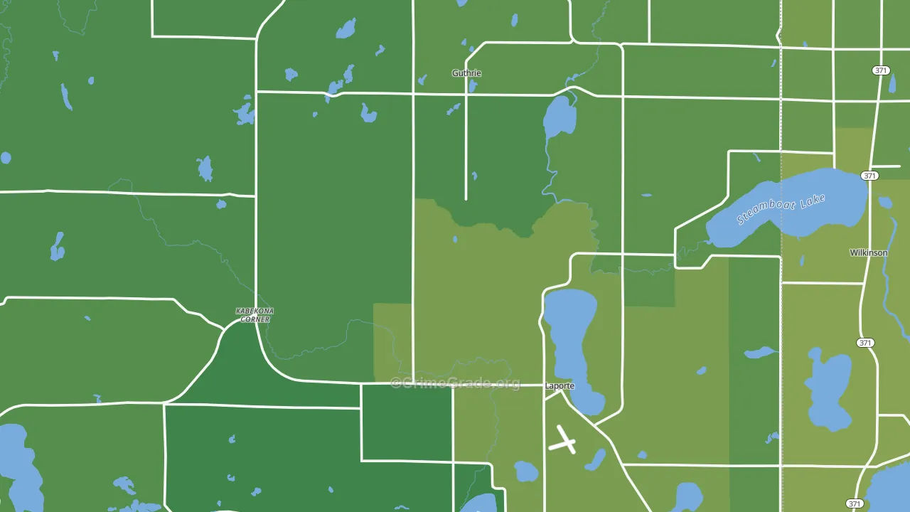 56461, MN Map of Vehicle Theft Rates