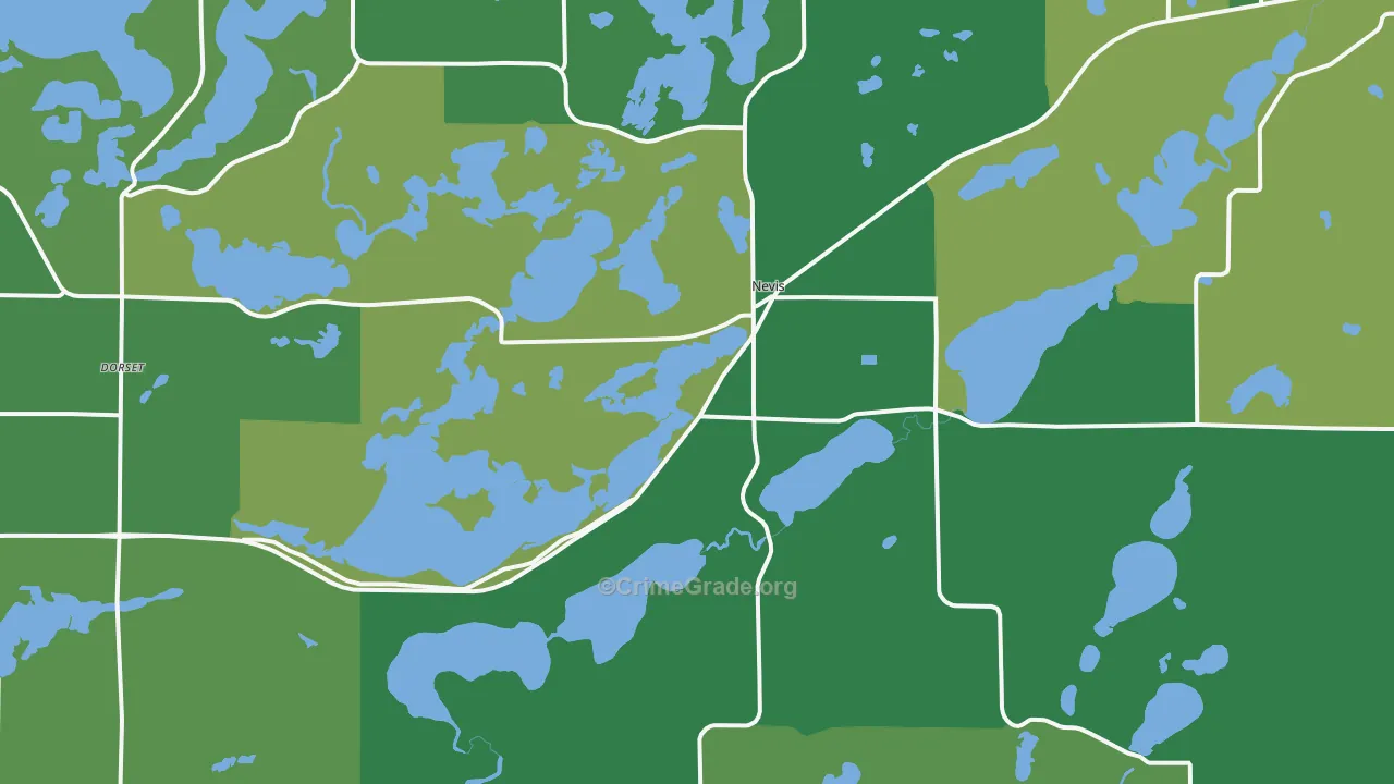 56467, MN Map of Vehicle Theft Rates