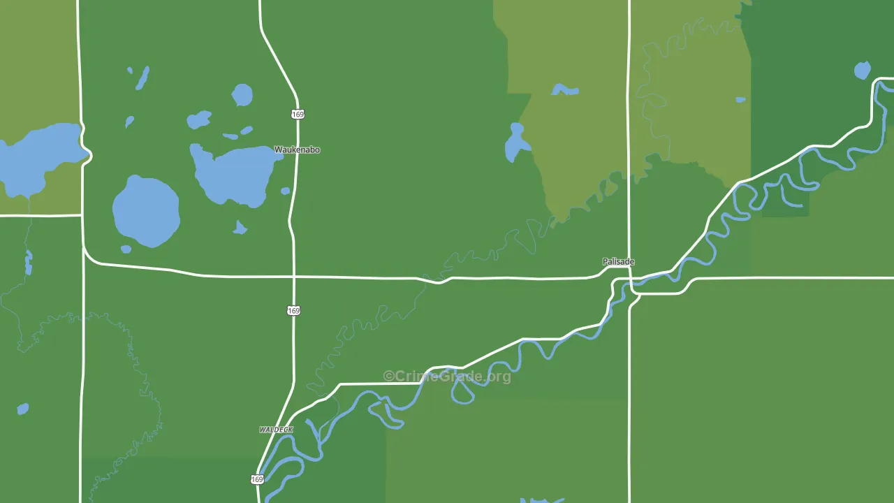 56469, MN Map of Vehicle Theft Rates