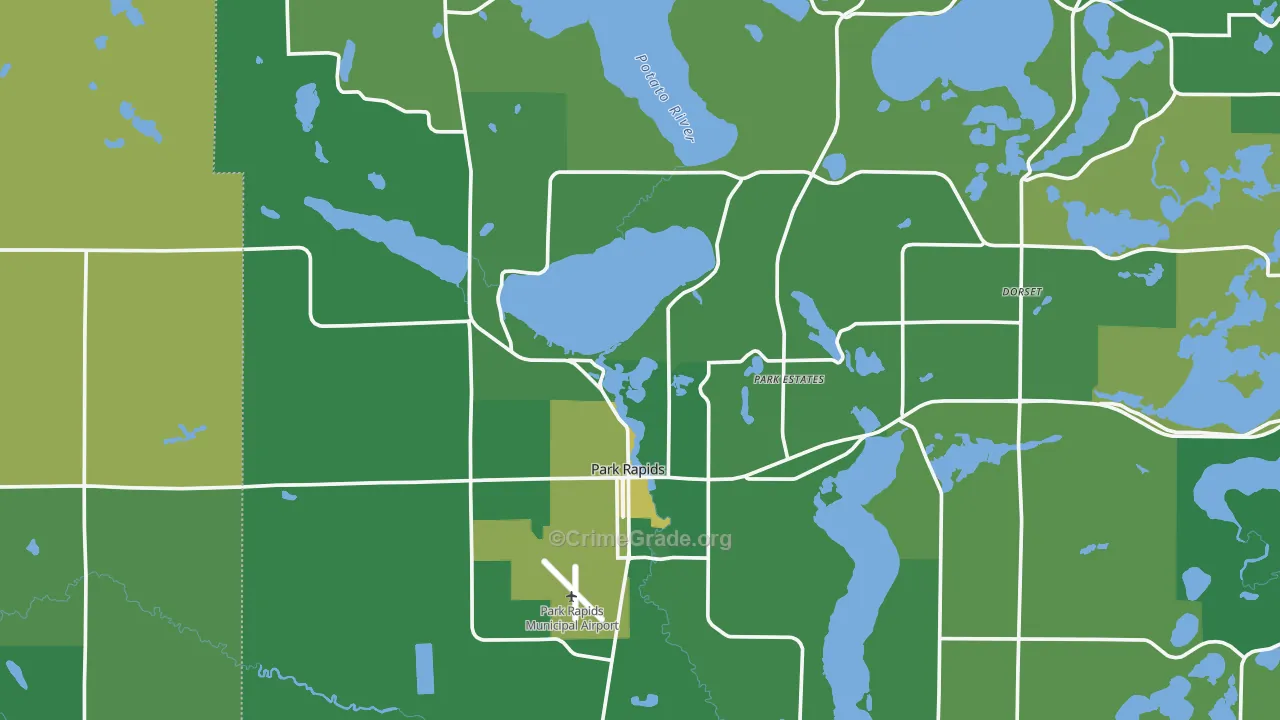 56470, MN Map of Vehicle Theft Rates