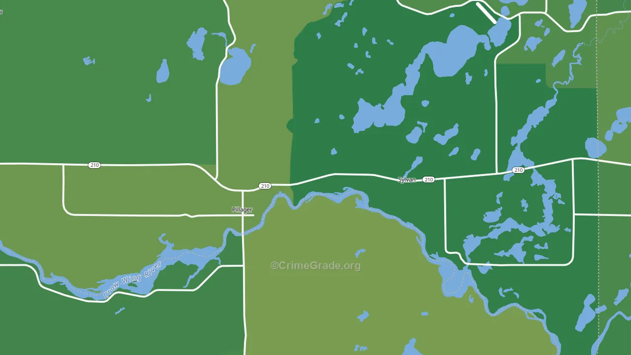 56473, MN Map of Vehicle Theft Rates