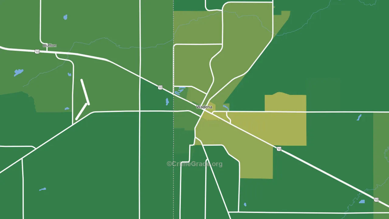 56482, MN Map of Vehicle Theft Rates