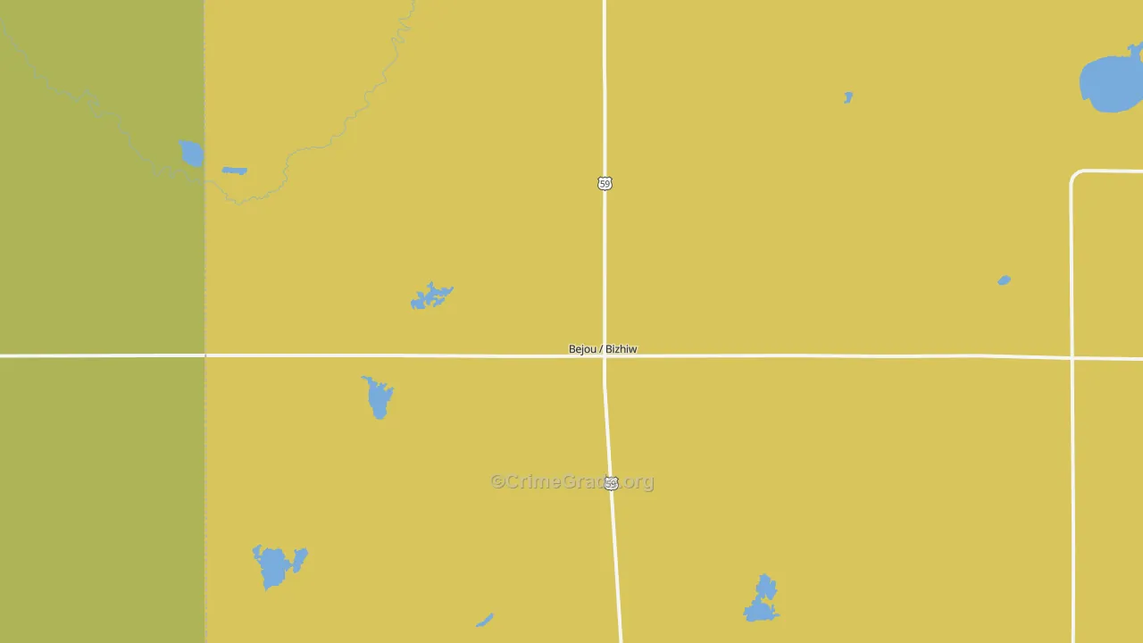 56516, MN Map of Vehicle Theft Rates