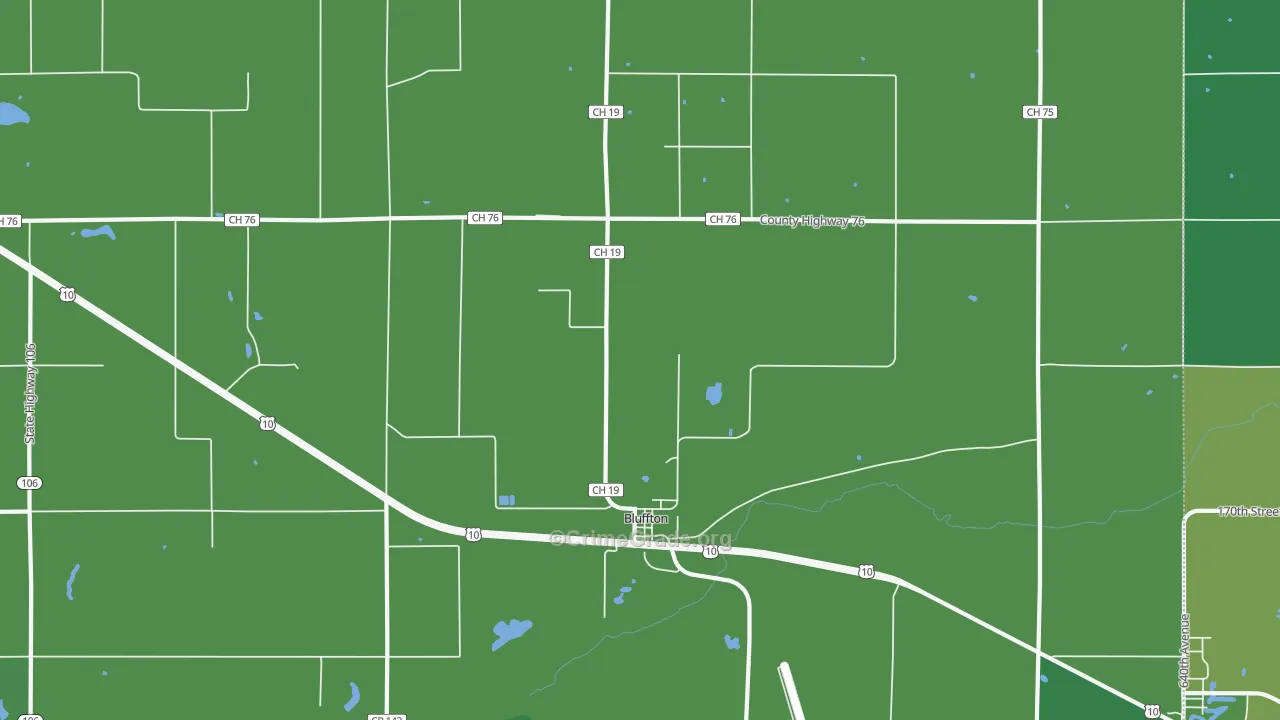 56518, MN Map of Vehicle Theft Rates