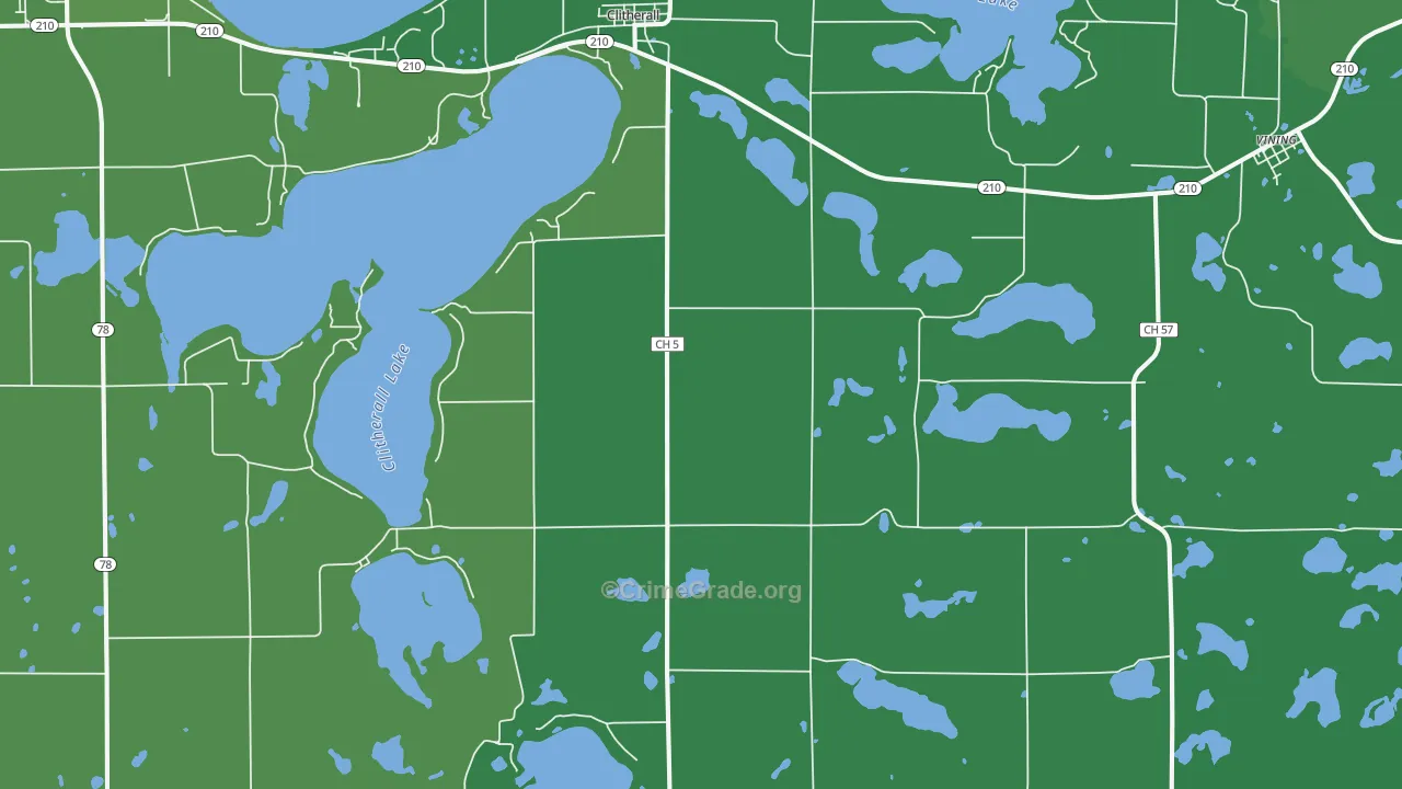 56524, MN Map of Vehicle Theft Rates