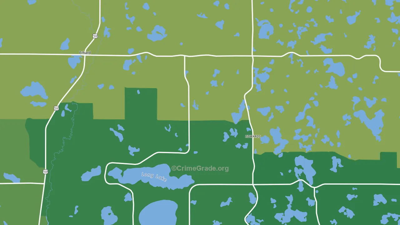 56534, MN Map of Vehicle Theft Rates