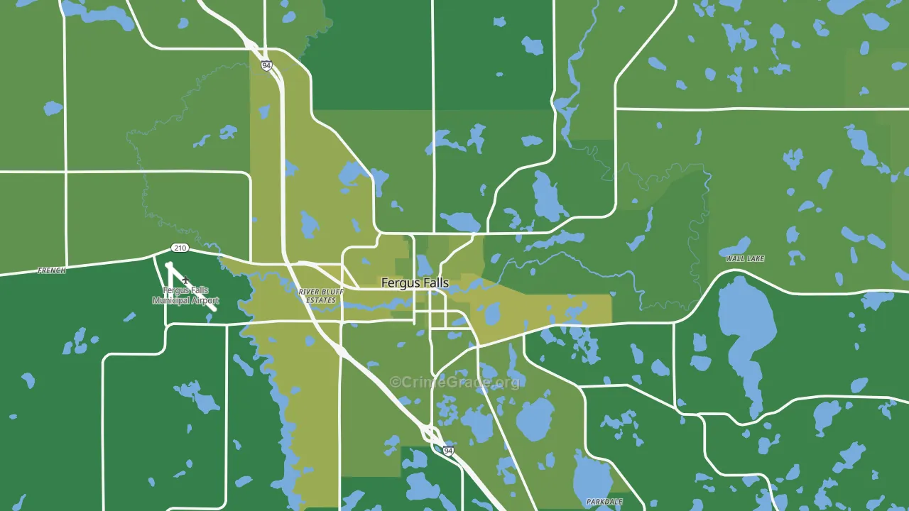 56537, MN Map of Vehicle Theft Rates