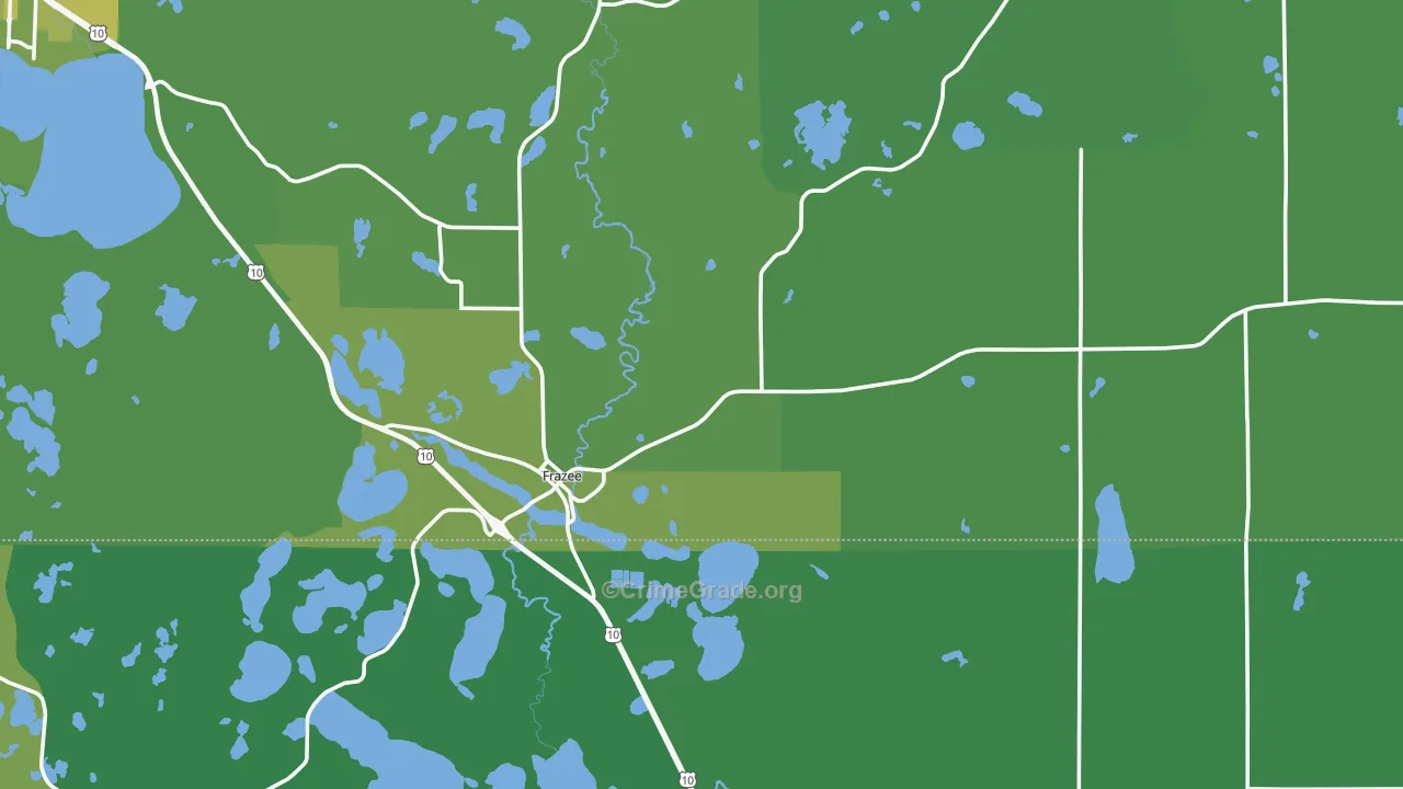56544, MN Map of Vehicle Theft Rates