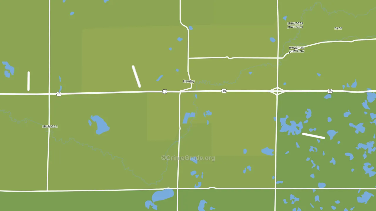 56549, MN Map of Vehicle Theft Rates