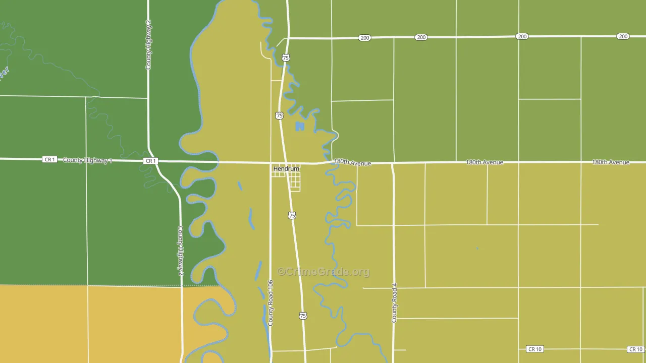 56550, MN Map of Vehicle Theft Rates