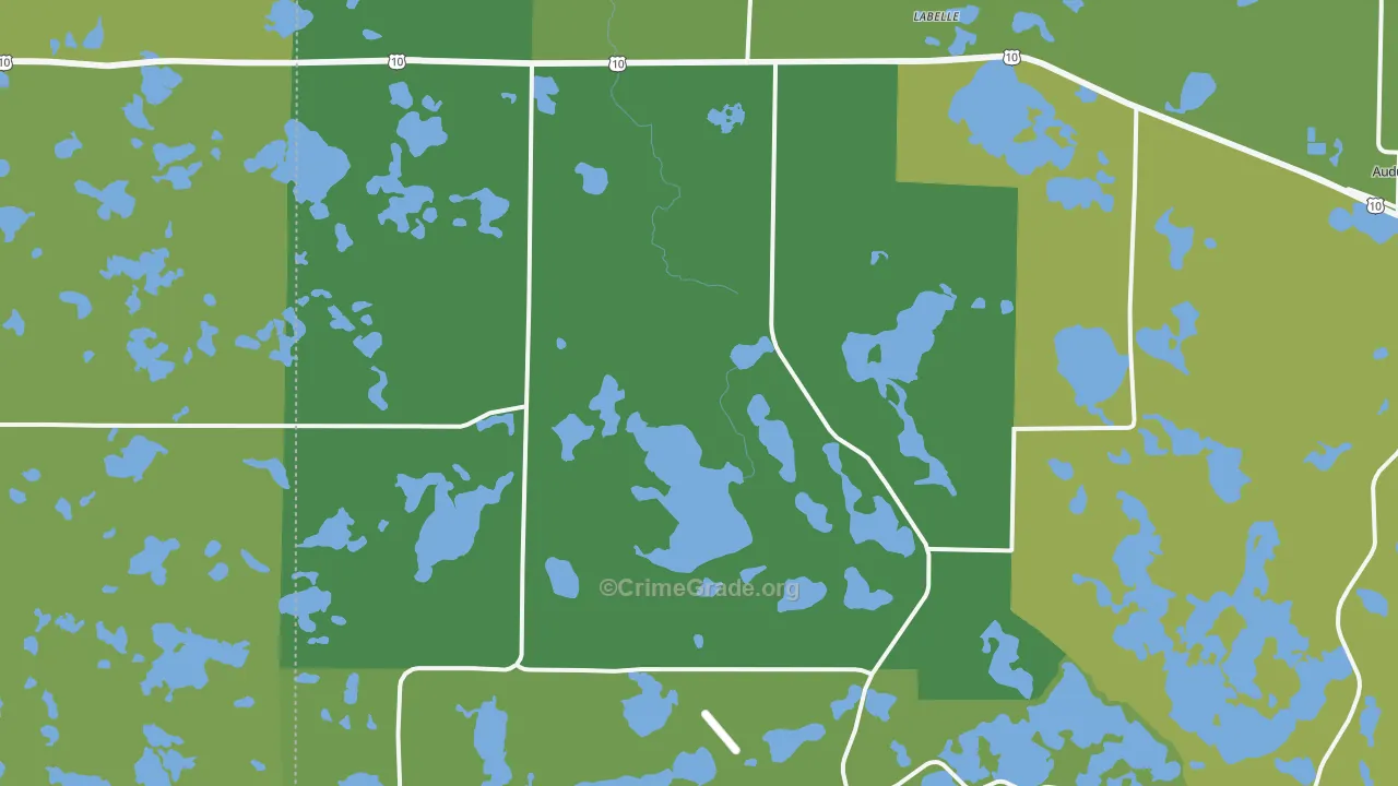 56554, MN Map of Vehicle Theft Rates